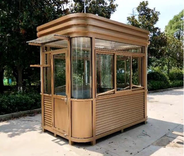 金属雕花板岗亭1